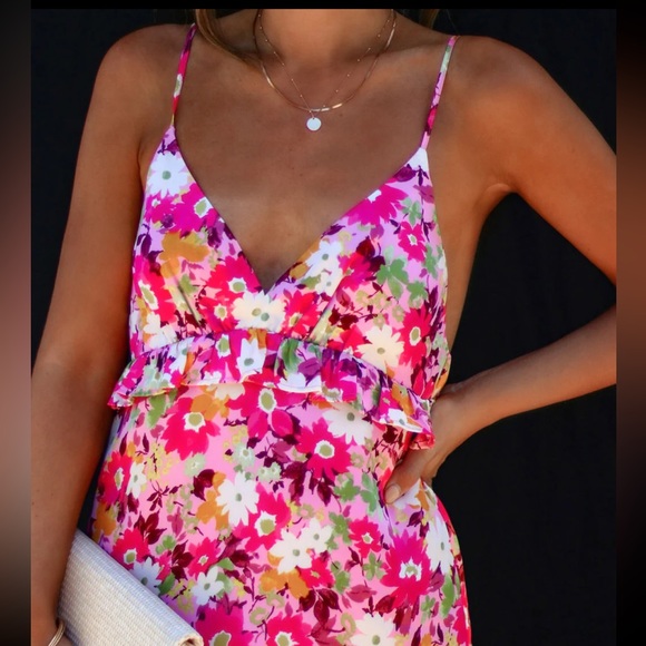 *VICI COLLECTION* Arlo Floral Mini Dress. NWT. Size Large. - Picture 4 of 6